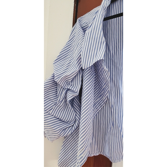 Striped Button Up Blouse - Picture 5 of 5